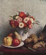 Henri Fantin-Latour Stilleben mit Blumen und Fruchten Sweden oil painting artist
